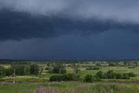 Thunderstorm coming Stock Photos