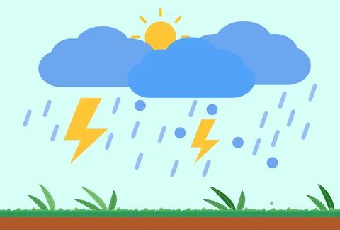 Thunderstorm Concept Illustration Stock Illustration