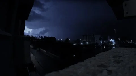 Thunderstorm  in Cyprus Stock Footage 67604306