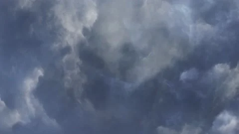 Thunderstorm, The dark clouds on dramatic sky background before the rainy 스톡 동영상 175284682