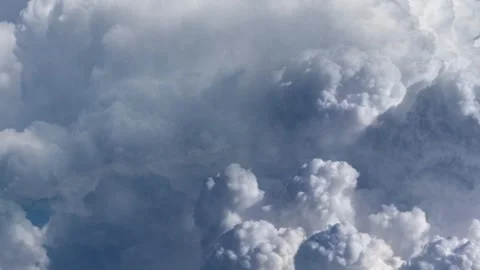 Thunderstorm in dark clouds Stock Footage 309410261