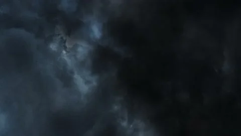 Thunderstorm, dark cumulonimbus clouds in the sky Stock Footage 197354176