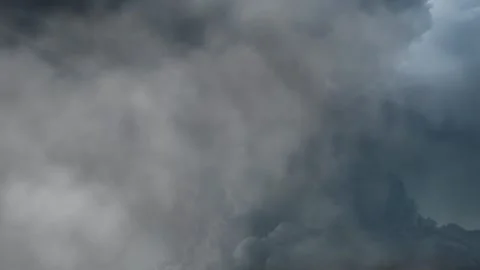 Thunderstorm with dramatic storm clouds nature Stock Footage 291809159