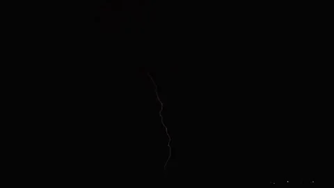 Thunderstorm flashes with multiple bolts of lightning Stock-Footage 308227817