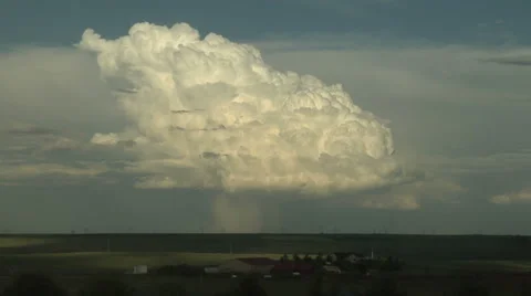 Thunderstorm with Hailshaft Stock Footage 54732263