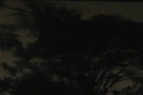 Thunderstorm-Hurricane winds looking out through window 4x3 Stock Footage 8687345