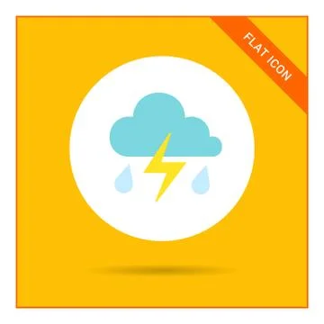 Thunderstorm icon 스톡 일러스트