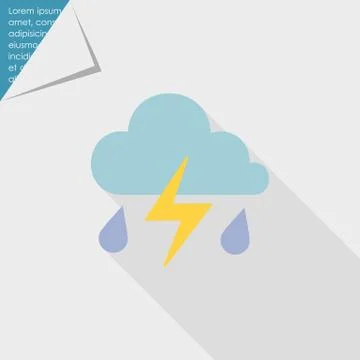 Thunderstorm icon Stock Illustration