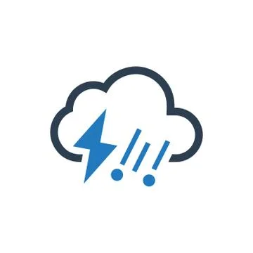 Thunderstorm Icon Stock Illustration