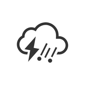 Thunderstorm Icon Stock Illustration