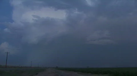 Thunderstorm illuminated by lightning from within. Video stock 503727