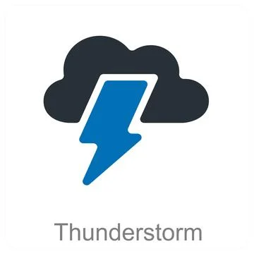 Thunderstorm Stock Illustration