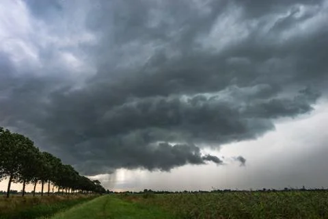 Thunderstorm Inflow Stock Photos