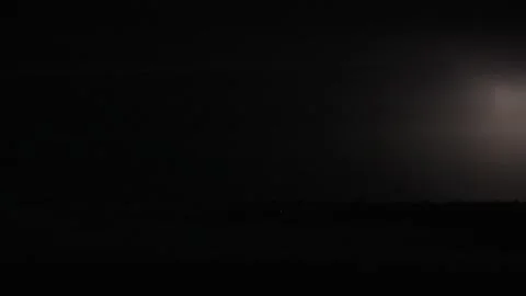 Thunderstorm light up sky, thunder rain natural disaster electric discharge Stock Footage 287351320