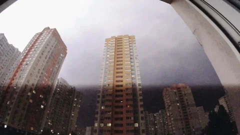 Thunderstorm lightning with dark cloudy sky in the night 스톡 동영상 117731326