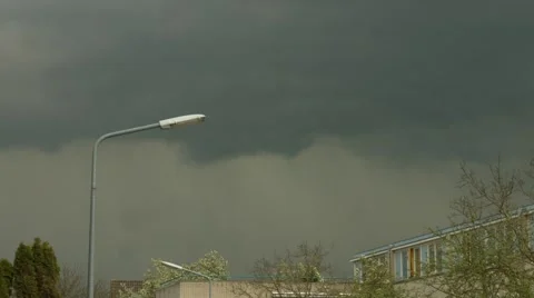Thunderstorm with lightning Stock Footage 62211671