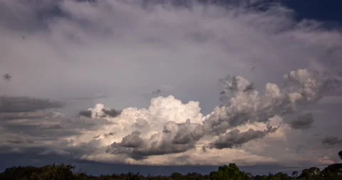 Thunderstorm with Lightning Strikes (3240p 23.976) Stock Footage 221582965