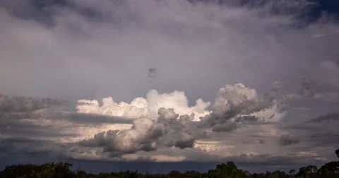 Thunderstorm with Lightning Strikes (3240p 29.97) Stock Footage 221583175