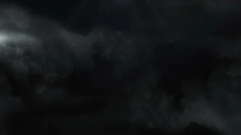 Thunderstorm with lightning strikes inside dark clouds Stock Footage 202044874