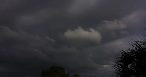 Thunderstorm with Lightning at Sunset (2160p 23.976) Stock Footage 167436130