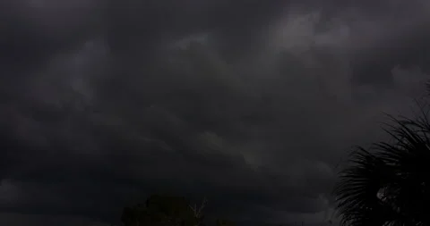 Thunderstorm with Lightning at Sunset (2160p 29.97) Stock-Footage 167438637