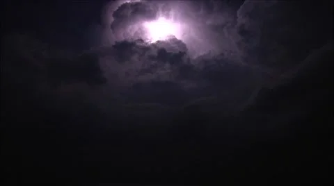 Thunderstorm lightning timelapse. Stock Footage 42808244
