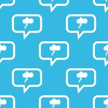 Thunderstorm message pattern Stock Illustration