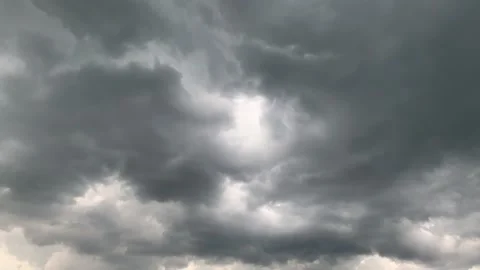 Thunderstorm with moving clouds and flashes Stock Footage 255137013