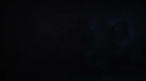 Thunderstorm at night with clouds. Thunder, Lightning. Real Time. Stock Footage 32029711