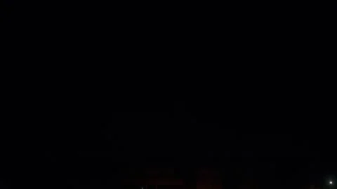 Thunderstorm at night Stock Footage 207531486
