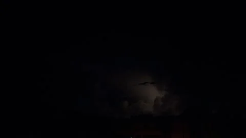 Thunderstorm at night Stock Footage 207531821