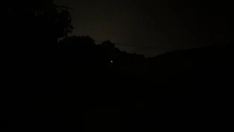 Thunderstorm - Night - Loud Thunder - Lightning Stock Footage 280493564