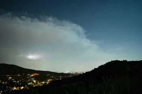 Thunderstorm Night Time Lapse Vidéo 77404513