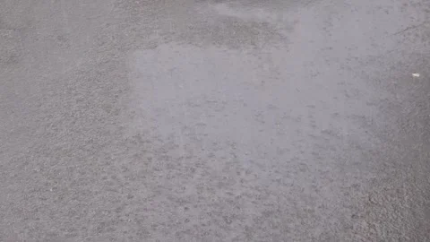 Thunderstorm or heavy rain in the city Stock Footage 266123700