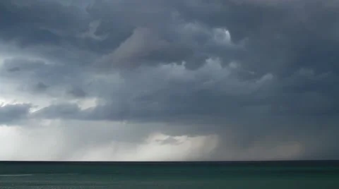 Thunderstorm over the sea Video stock 67531878