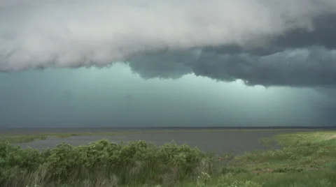 Thunderstorm over water Stock Footage 59934142