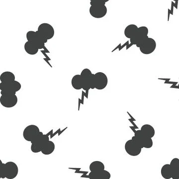 Thunderstorm pattern Illustrazione stock