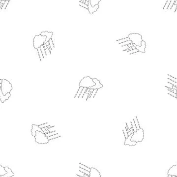 Thunderstorm pattern seamless イラスト素材
