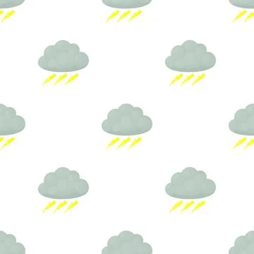 Thunderstorm pattern seamless vector Illustrazione stock