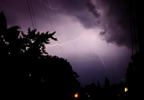Thunderstorm. Stock Photos