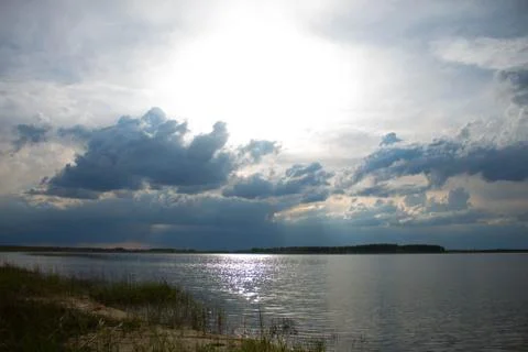 Before thunderstorm. Foto stock