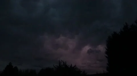 Thunderstorm in slow motion Stock Footage 66003903