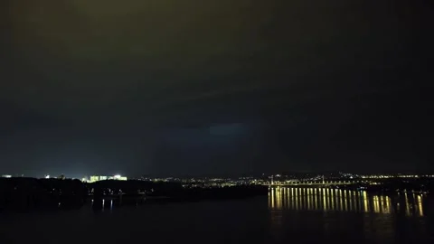 Thunderstorm, storm, lightning Stock Footage 314986826