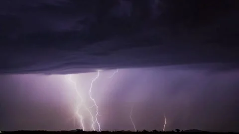 Thunderstorm, storm, lightning Stock Footage 314986845