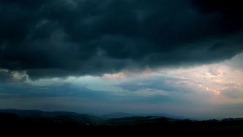 Thunderstorm, storm, lightning Stock Footage 314986881