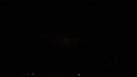 Thunderstorm, storm timelapse. Thunders and great storm passing by. Storm clouds Stock Footage 138387018