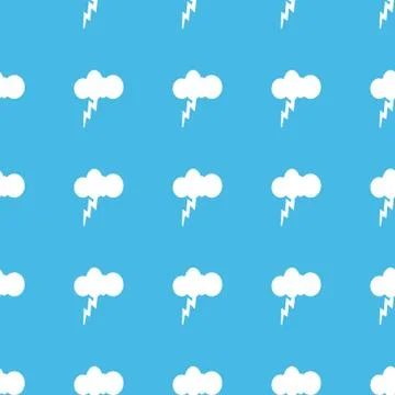 Thunderstorm straight pattern Illustrazione stock