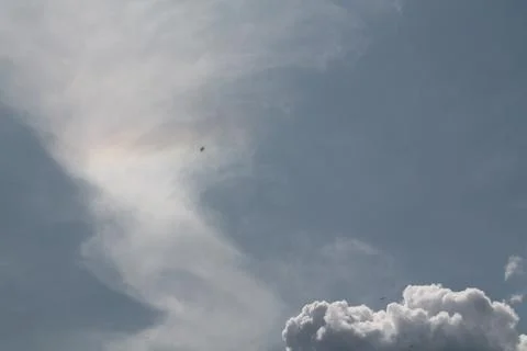 Thunderstorm texture clouds before rain on the sky Photos