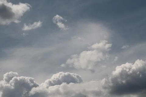 Thunderstorm texture clouds before rain on the sky 스톡 사진