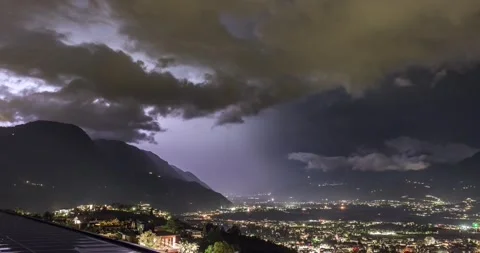 Thunderstorm Time Lapse Stock Footage 159827290